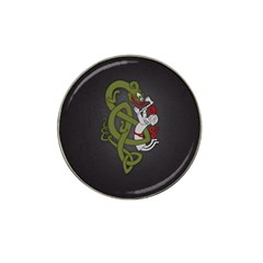 Pepe The Frog Rare Celtic Viking Norse Dragon Pattern Deus Vult Medieval Wojak Crusader Hat Clip Ball Marker by snek