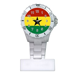 Flag Of Ghana Plastic Nurses Watch by trulycreative