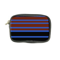 Black Stripes Blue Green Orange Coin Purse by BrightVibesDesign