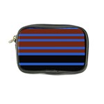 Black Stripes Blue Green Orange Coin Purse Front