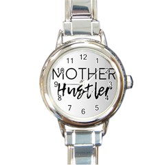 Mother Hustler Round Italian Charm Watch by Amoreluxe