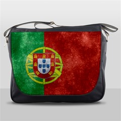 Grunge Portugal Flag Messenger Bag by trulycreative