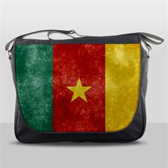 Grunge Cameroon Flag Messenger Bag by trulycreative