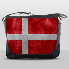 Grunge Denmark Flag Messenger Bag by trulycreative