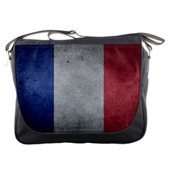 Grunge France Flag Messenger Bag by trulycreative