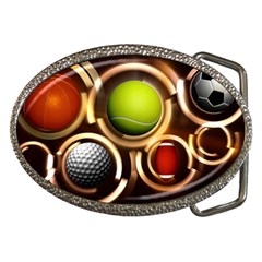 Sport Ball Tennis Golf Football Belt Buckles by HermanTelo