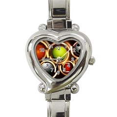 Sport Ball Tennis Golf Football Heart Italian Charm Watch by HermanTelo