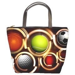 Sport Ball Tennis Golf Football Bucket Bag by HermanTelo