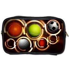 Sport Ball Tennis Golf Football Toiletries Bag (two Sides) by HermanTelo