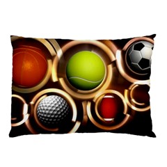 Sport Ball Tennis Golf Football Pillow Case (two Sides) by HermanTelo