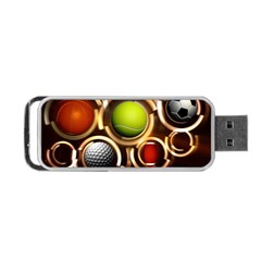 Sport Ball Tennis Golf Football Portable Usb Flash (one Side) by HermanTelo