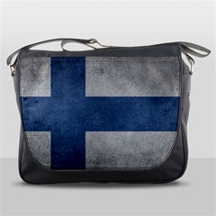 Grunge Finland Flag Messenger Bag by trulycreative