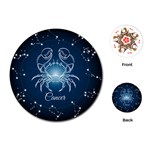 Cancer Zodiac Playing Cards Single Design (Round) Front