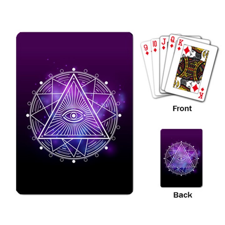 Occult Alchemy Eye Playing Cards Single Design (Rectangle)