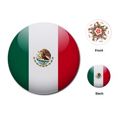 Mexican Flag Playing Cards Single Design (round) by trulycreative