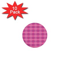 Pink 1  Mini Buttons (10 Pack)  by HermanTelo