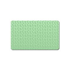 Background Polka Green Magnet (name Card) by HermanTelo