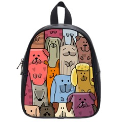 Cartoon Dogs School Bag (small) by trulycreative