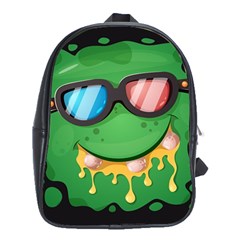 Funny Cinema Monster School Bag (xl) by trulycreative