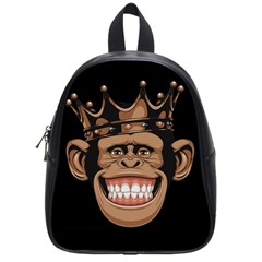 Monkey Crown School Bag (small) by trulycreative