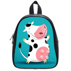 Funny Cartoon Cow School Bag (small) by trulycreative