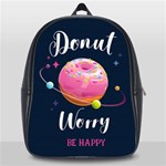 Donut Worry Be Happy School Bag (Large) Front