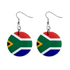 South Africa Flag Mini Button Earrings by FlagGallery