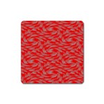 Background Abstraction Red Gray Square Magnet Front