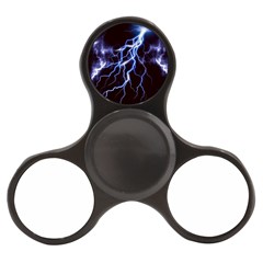 Blue Thunder Colorful Lightning Graphic Finger Spinner by picsaspassion