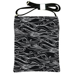 Ocean Waves Shoulder Sling Bag by trulycreative