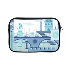 Blue City Building Fantasy Apple Ipad Mini Zipper Cases by Vaneshart