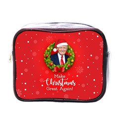 Make Christmas Great Again With Trump Face Maga Mini Toiletries Bag (one Side) by snek