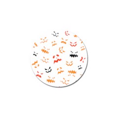 Pumpkin Faces Pattern Golf Ball Marker (10 Pack) by Sobalvarro