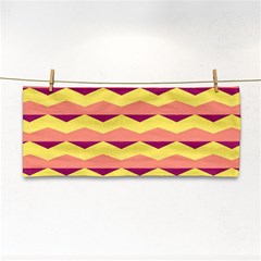 Background Colorful Chevron Hand Towel by HermanTelo