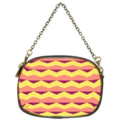 Background Colorful Chevron Chain Purse (two Sides) by HermanTelo