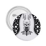 Cute Little Mandala Owl 2.25  Buttons Front