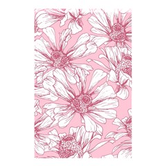 Pink Flowers Shower Curtain 48  X 72  (small)  by Sobalvarro