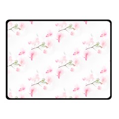 Pattern Orchidée Fleurs Fleece Blanket (small) by kcreatif