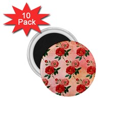 Pattern Flower Paper 1 75  Magnets (10 Pack)  by HermanTelo