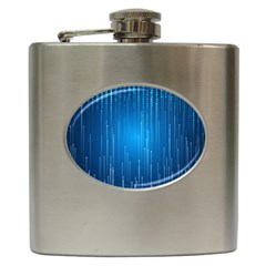 Abstract Rain Space Hip Flask (6 Oz) by HermanTelo