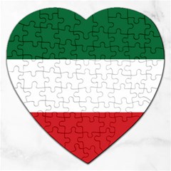 Flag Patriote Quebec Patriot Red Green White Modern French Canadian Separatism Black Background Jigsaw Puzzle (heart) by Quebec