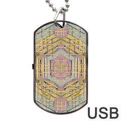 Temple Of Wood With A Touch Of Japan Dog Tag Usb Flash (one Side) by pepitasart