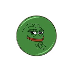 Pepe The Frog Smug Face With Smile And Hand On Chin Meme Kekistan All Over Print Green Hat Clip Ball Marker by snek