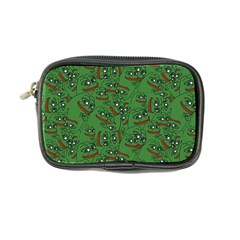 Pepe The Frog Perfect A-ok Handsign Pattern Praise Kek Kekistan Smug Smile Meme Green Background Coin Purse by snek