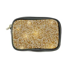 Retro Gold Glitters Golden Disco Ball Optical Illusion Coin Purse by genx