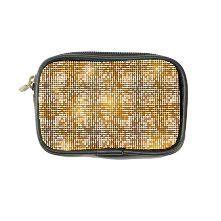 Retro Gold Glitters Golden Disco Ball optical illusion Coin Purse