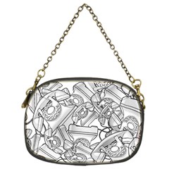 Phone Dial Communication Technology Chain Purse (two Sides) by Wegoenart