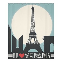 I Love Paris Shower Curtain 60  X 72  (medium)  by myuique