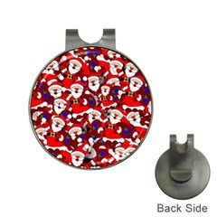 Nicholas Santa Christmas Pattern Hat Clips With Golf Markers by Wegoenart