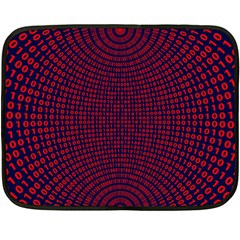 Binary Code Binary Binary System Fleece Blanket (mini) by Wegoenart